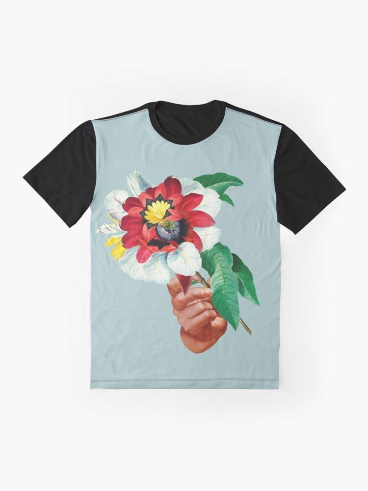 Maribou State Kingdoms In Colour Graphic T-Shirt with a floral and hand-drawn design - Flat lay