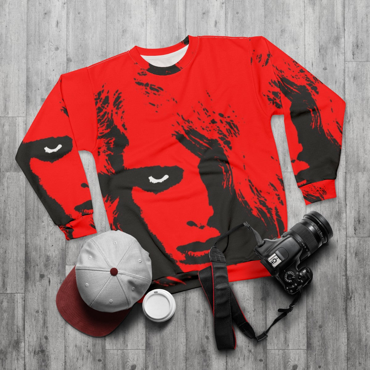 Night of the Living Dead Retro Zombie Horror Sweatshirt - flat lay