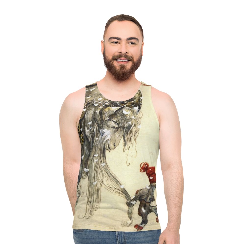 Yule Goat John Bauer Christmas Tank Top - men