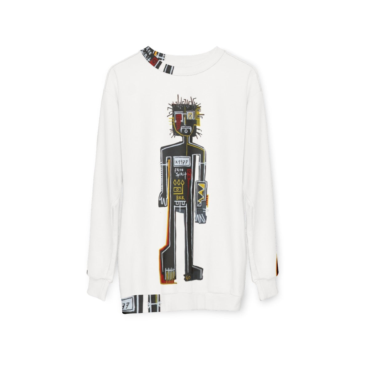 Abstract Expressionist 'The Player' Sweatshirt - hanging