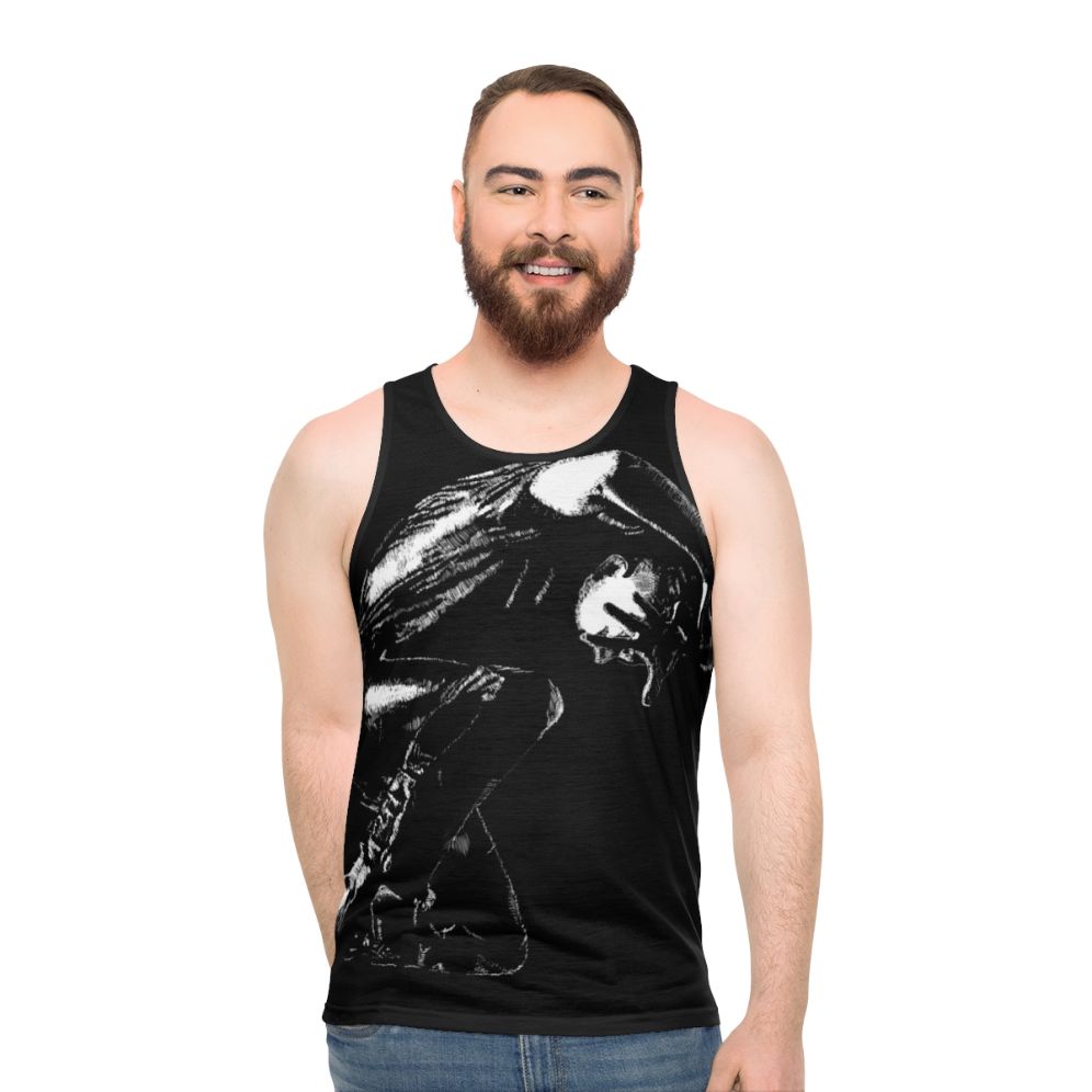 Unisex tank top with Loic Nottet digital art design - men