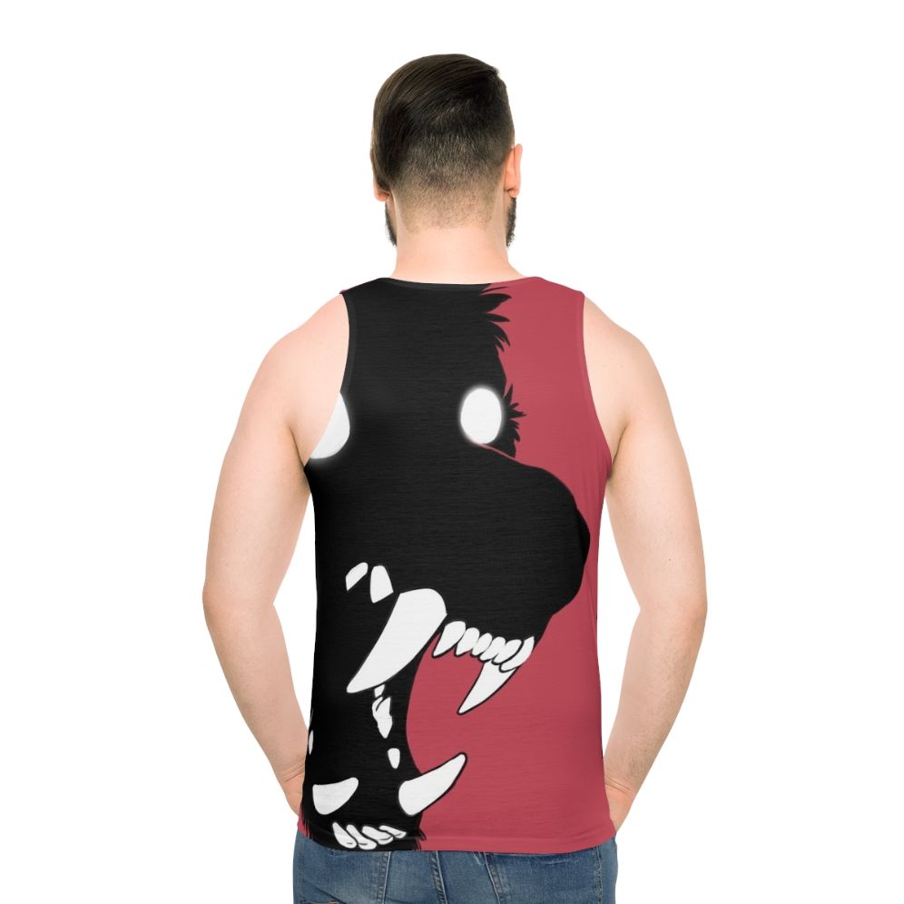 Black Shuck Unisex Tank Top - men back