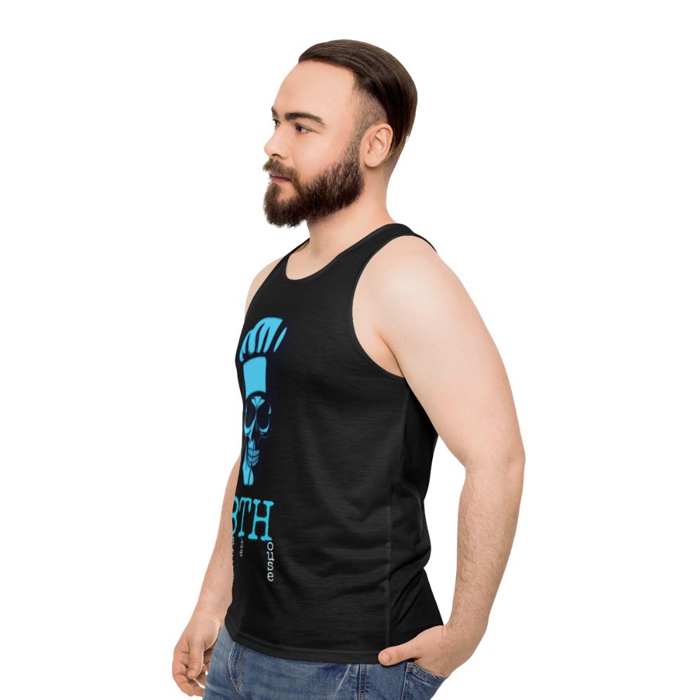 Skull Chef Unisex Tank Top - men side