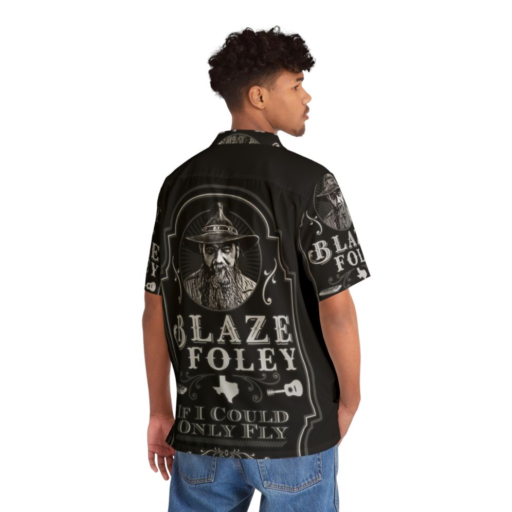 Blaze Foley Tribute "If I Could Only Fly" Hawaiian Shirt - People Back