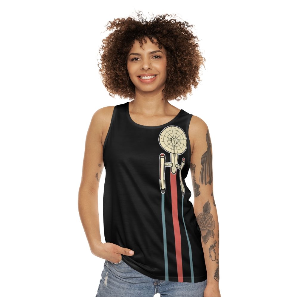 Star Trek USS Enterprise NCC-1701 Unisex Tank Top - women