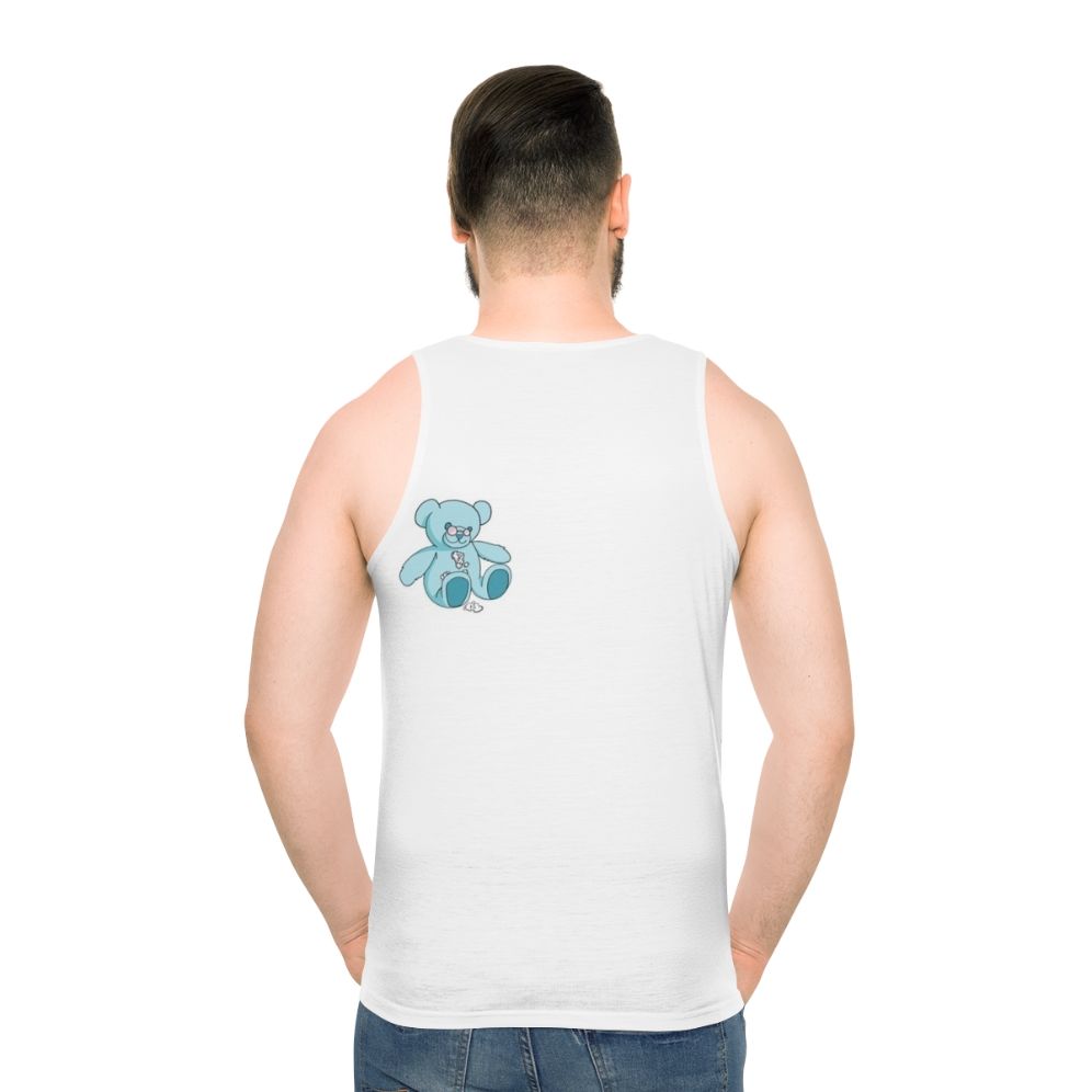 Money Heist Teddy Bear Design Unisex Tank Top - men back