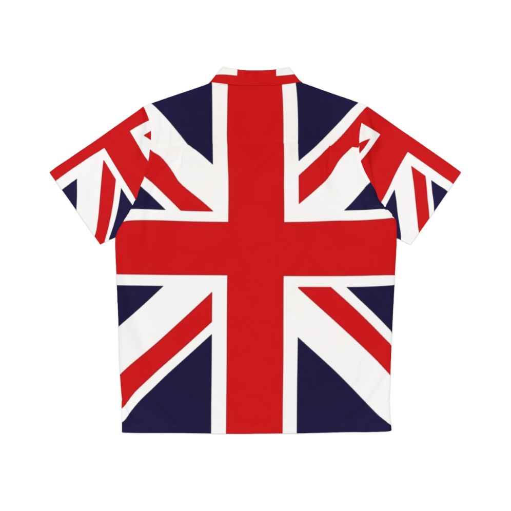 Rose Union Jack Great Britain Punk Rock Hawaiian Shirt - Back