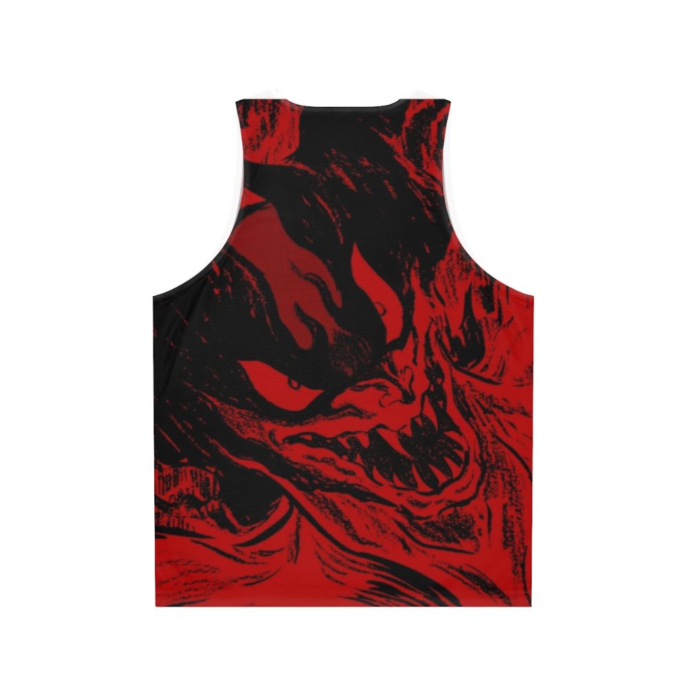 Devilman anime character unisex tank top - Back