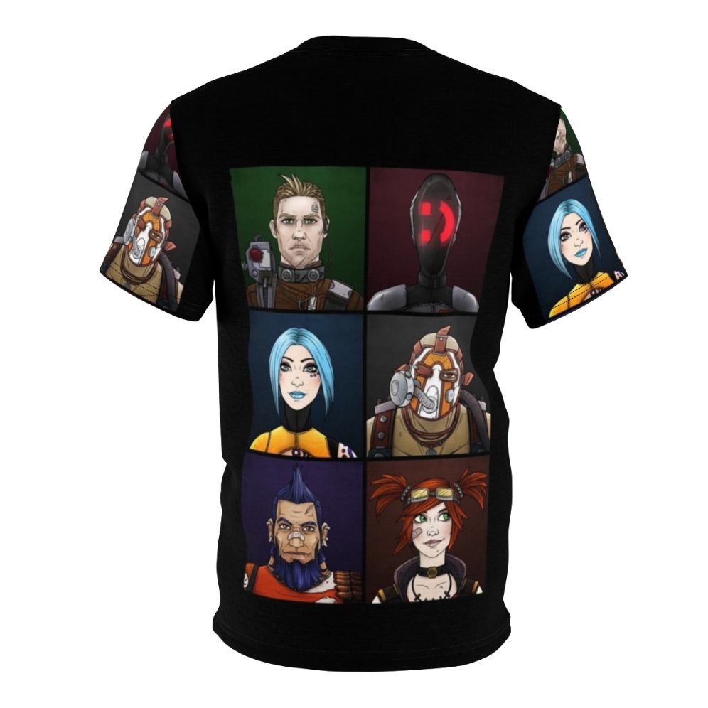 Borderlands Vault Hunters Inspired Fan Art T-Shirt - Back