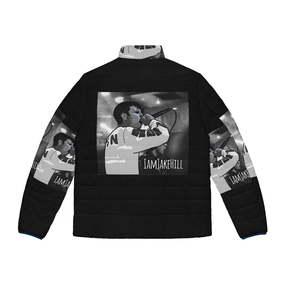 IAMJakeHill Puffer Jacket - Music Artist Clothing - Back