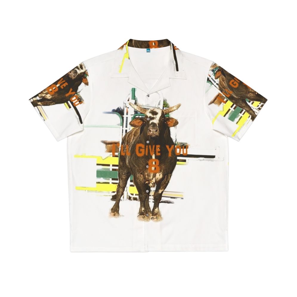 Bull rider rodeo Hawaiian shirt with graphic designs and quotes