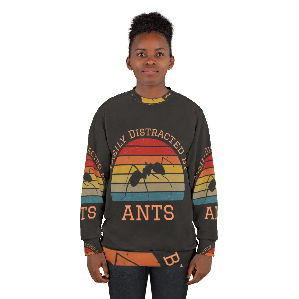 Easily Distracted By Ants Sweatshirt with focus keyword "bug lover" - women