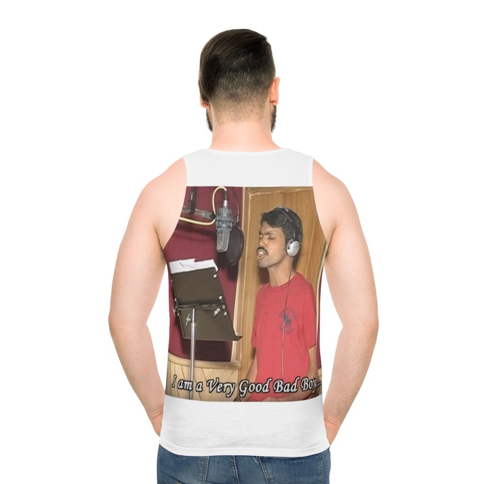 Vennu Mallesh "It's My Life" Meme Unisex Tank Top - men back