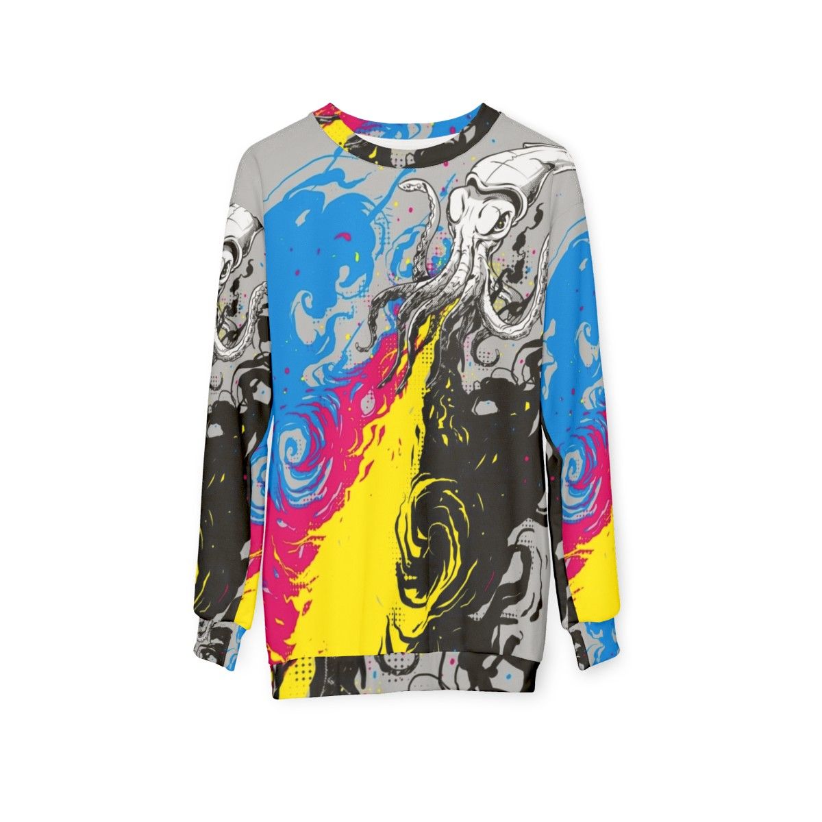 Escape Sweatshirt - Colorful digital fantasy apparel - hanging