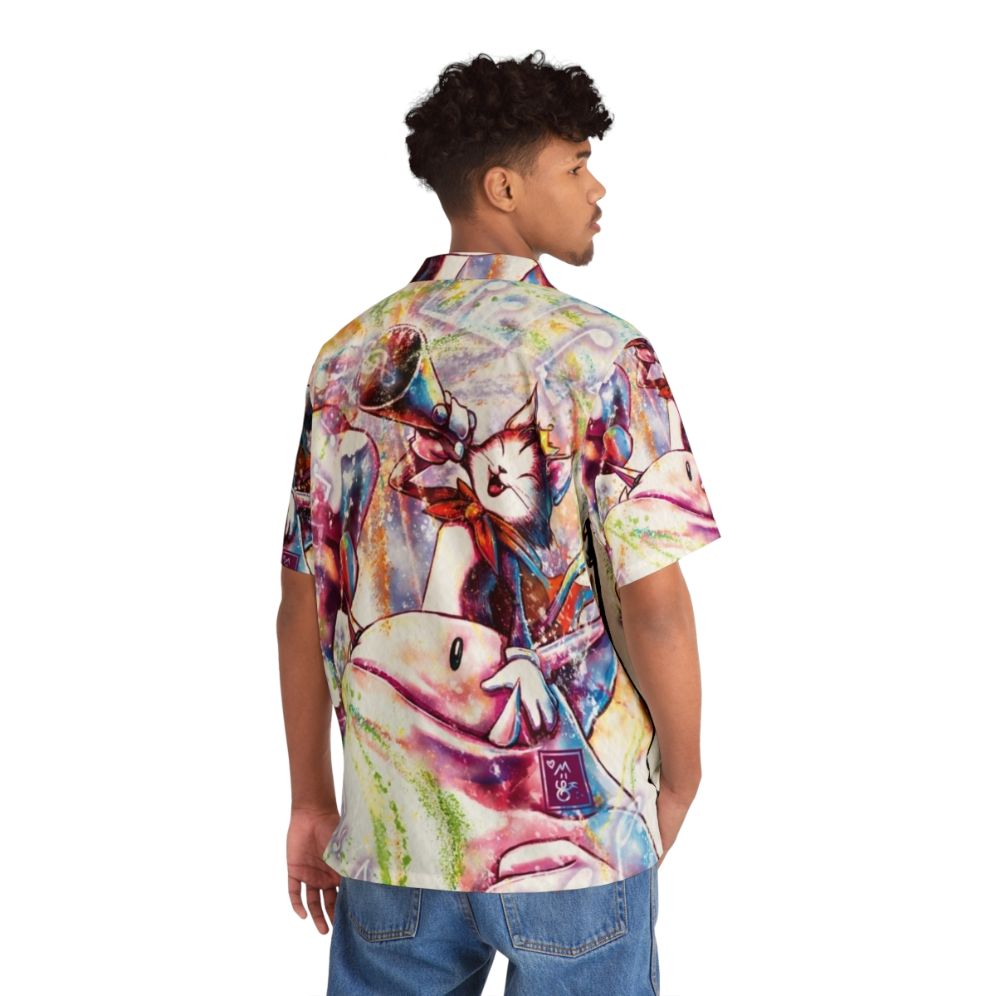 Cait Sith Watercolor Hawaiian Shirt - People Back