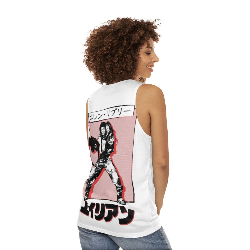 Retro Ellen Ripley Alien Movie Unisex Tank Top - women back