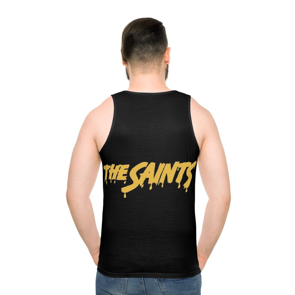 Unisex Saints Punk Rock Music Tank Top - men back