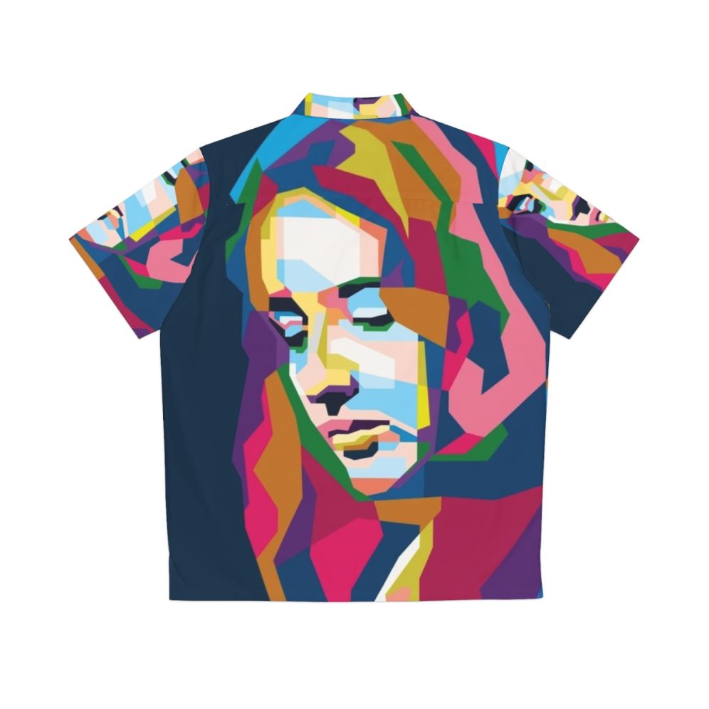 Abstract Geometric Joan Baez WPAP Hawaiian Shirt - Back