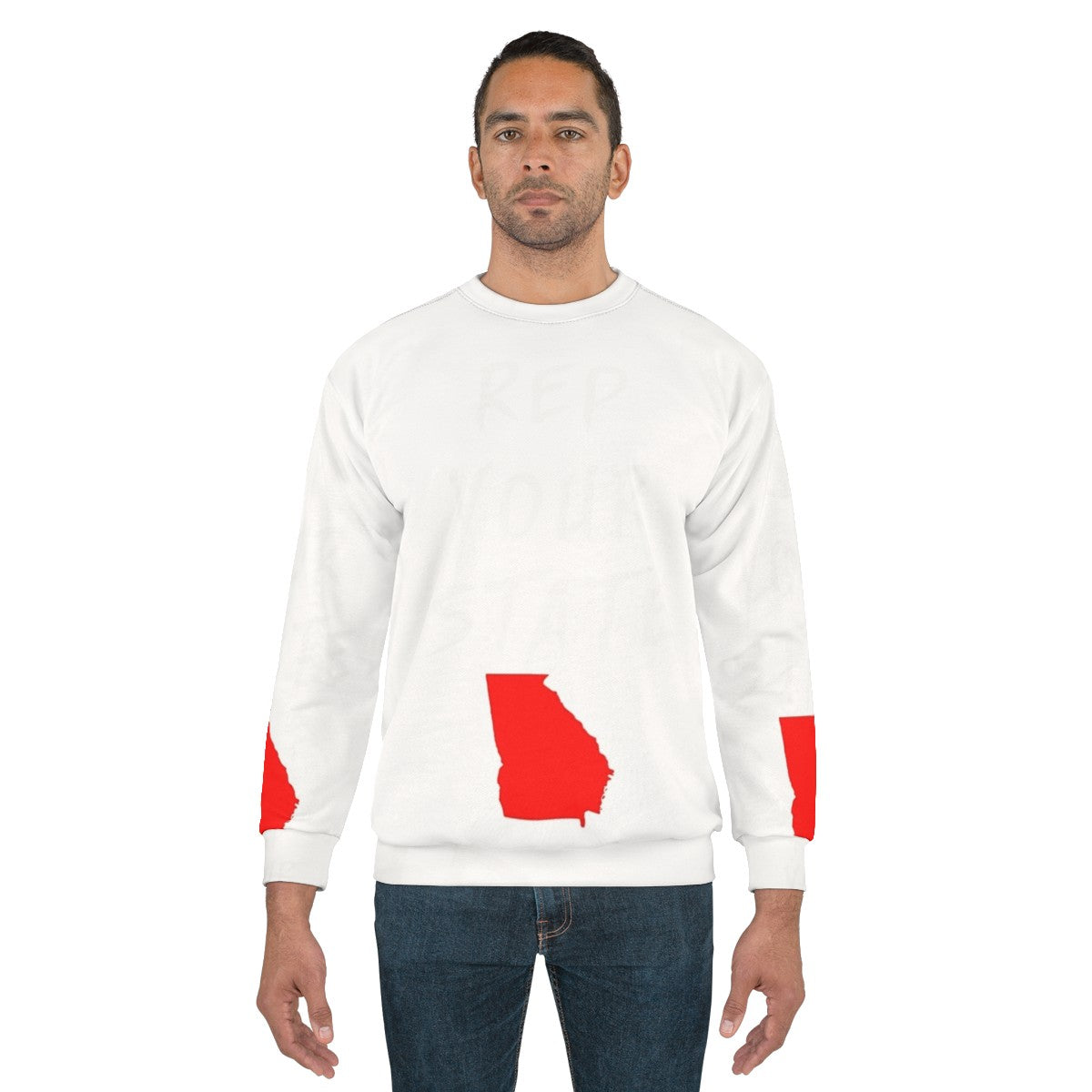 Georgia state pride sweatshirt - men