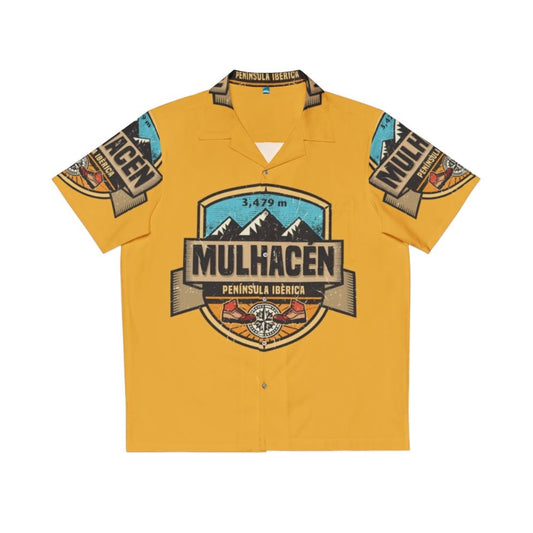 Mulhacén Peak Spain Hawaiian Shirt for Hiking and Trekking