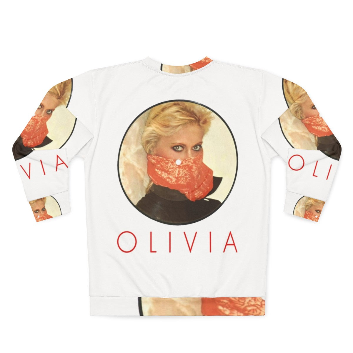 Olivia Newton-John 70s Disco Sweatshirt - Back