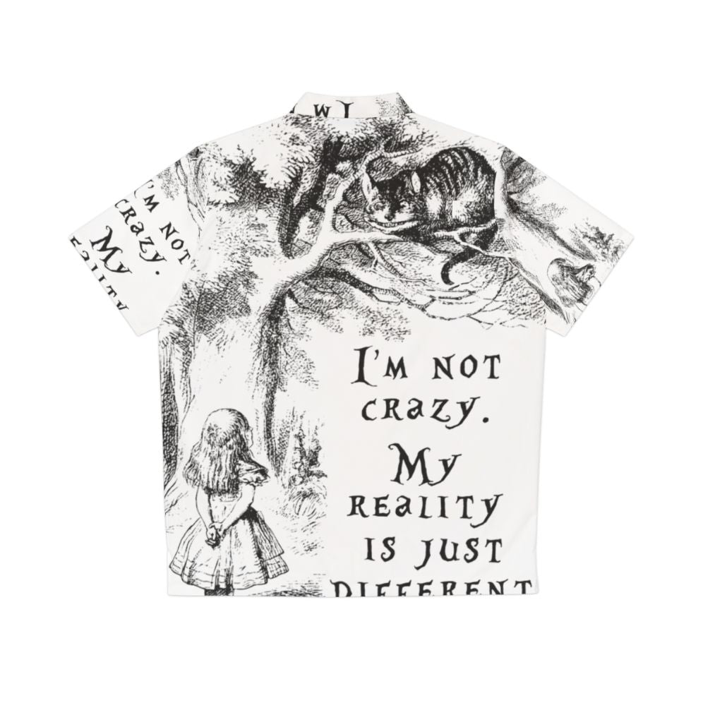 "I'm Not Crazy" Alice in Wonderland Hawaiian Shirt - Back