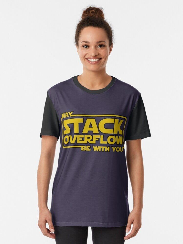 Stack Overflow inspired graphic t-shirt for programmers and developers - Women