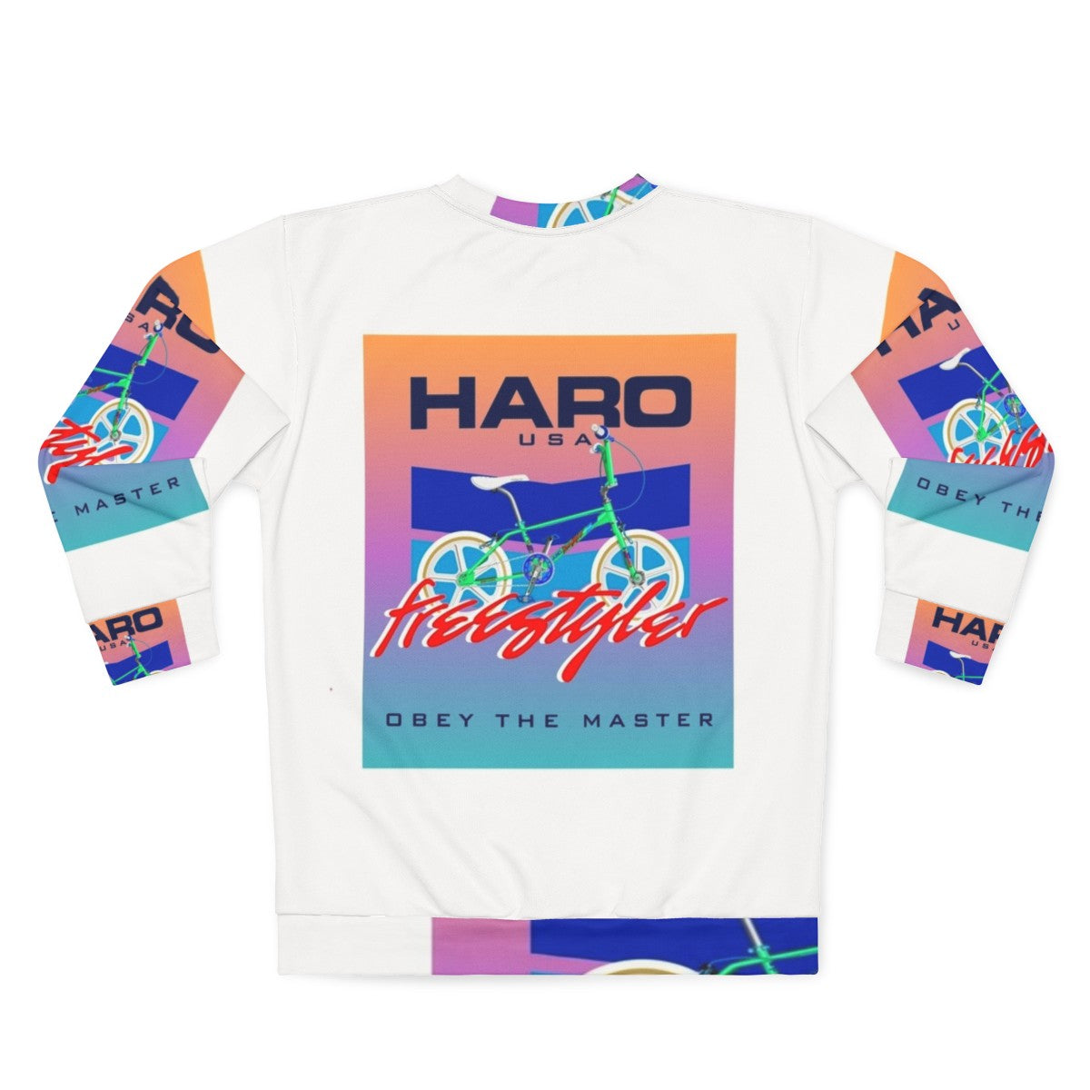 Haro Master Freestyler Retro 80s BMX Sweatshirt - Back