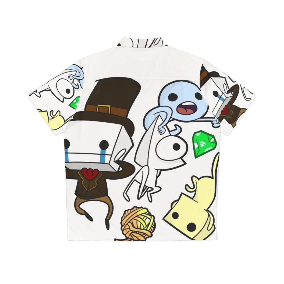 Battleblock Theater Hawaiian Shirt - Cartoon Kids Clothing - Back