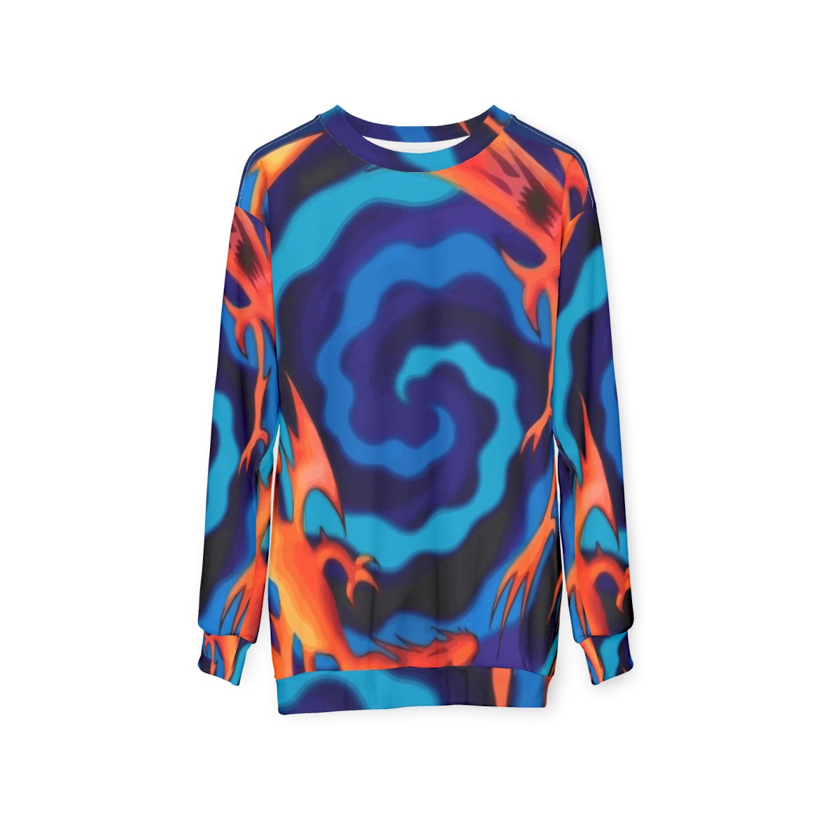 Yugioh Blue Eyes Polymerization Sweatshirt - hanging