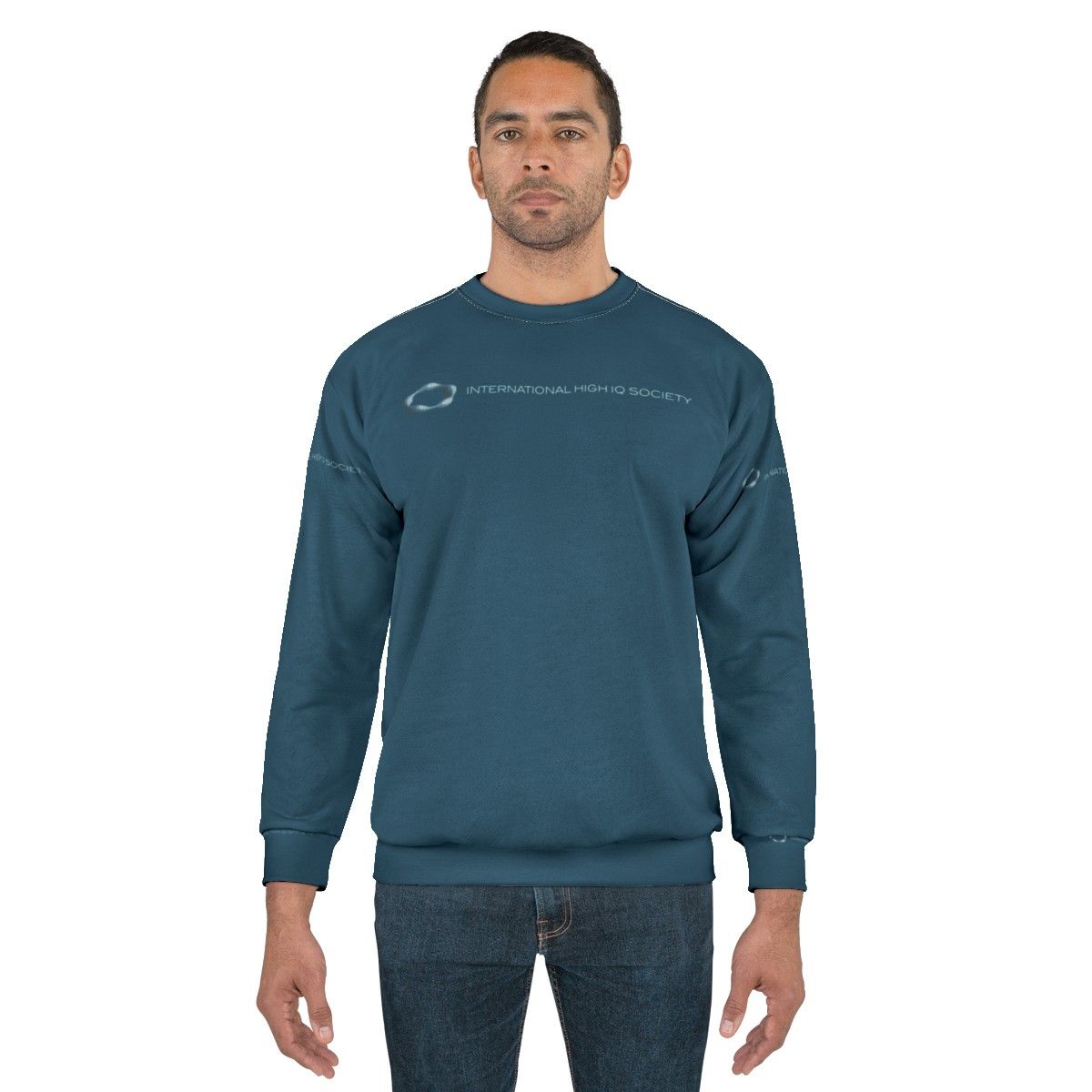 High IQ Society Blue Sweatshirt - men