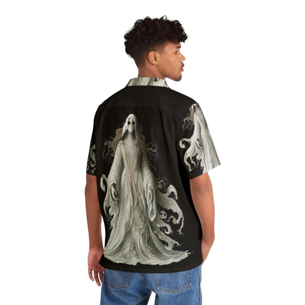 Banshee Hawaiian shirt with mythological Celtic ghost design - People Back