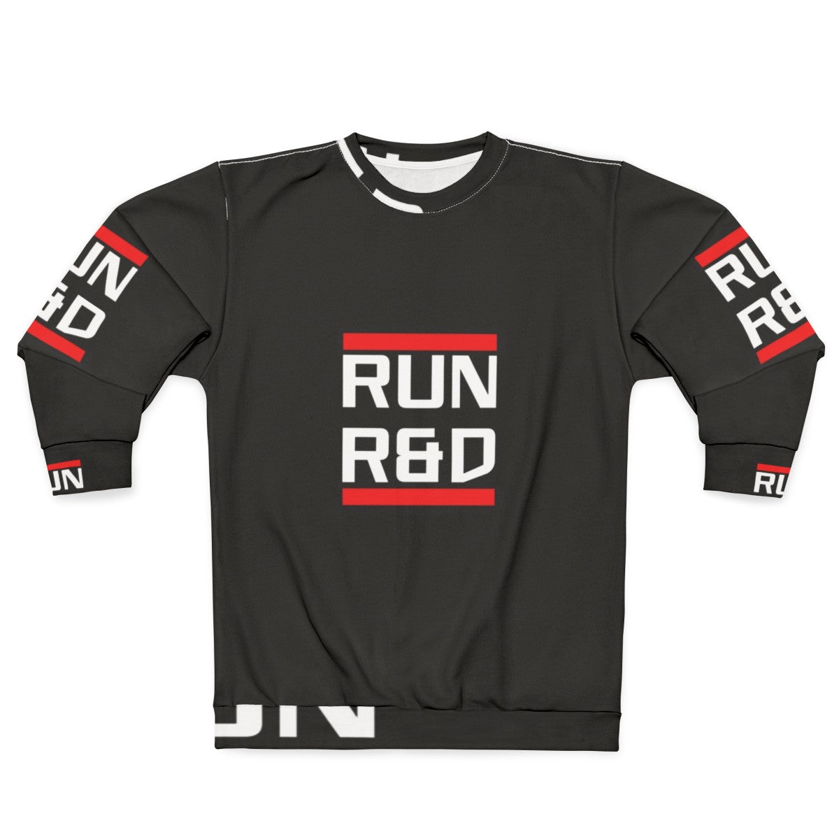 Cyberpunk Run R D Sweatshirt with Netrunner Gaming Theme