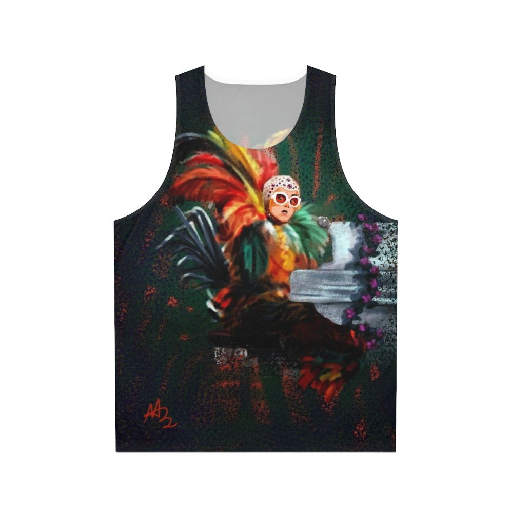 Elton John Unisex 70s Glam Rock Tank Top