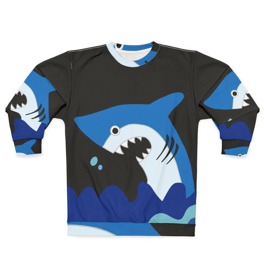 Luffy Shark Sweatshirt with Anime Inspired Graphic Design