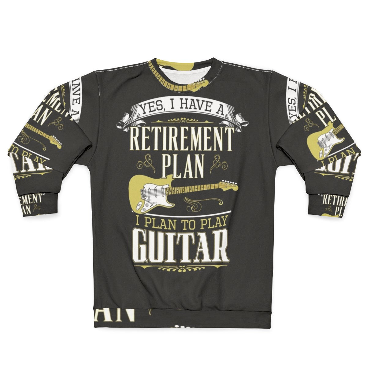 Vintage Guitar Retirement Plan Sweatshirt