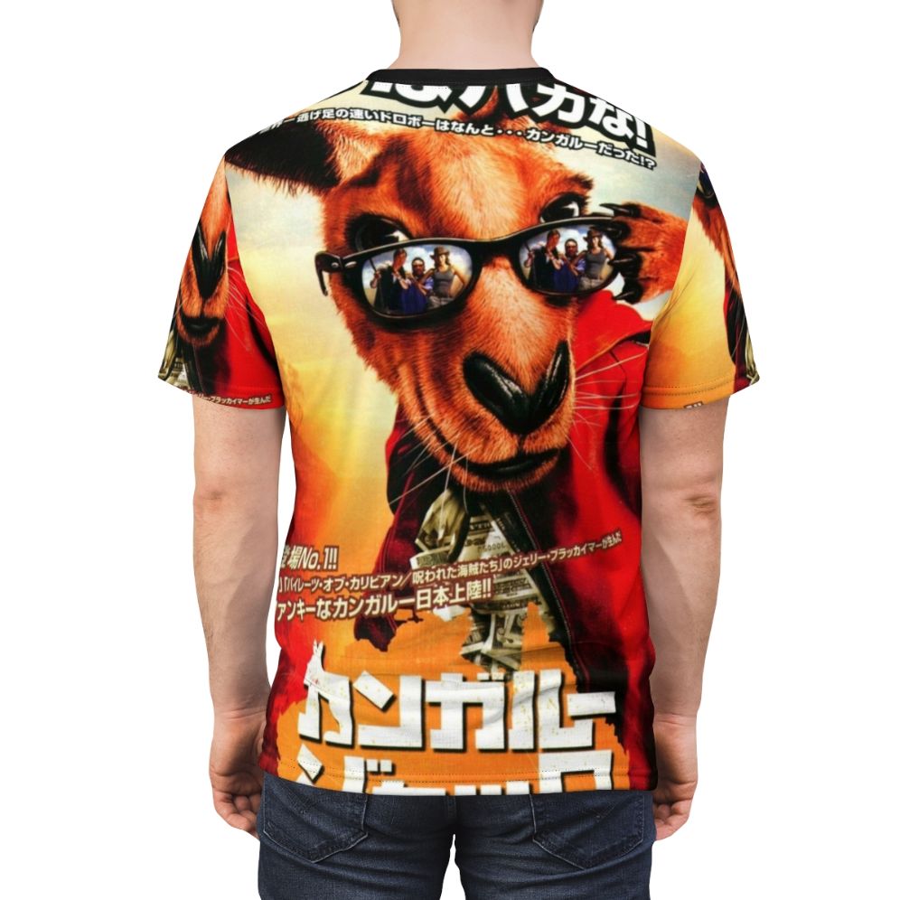 Nostalgic Japanese-inspired t-shirt featuring a kangaroo-like character, perfect for fans of the 90s/2000s era. - men back