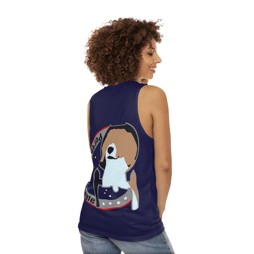 Porthos Star Trek Enterprise Unisex Tank Top - women back