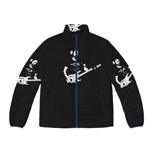 Pablo Gilberto Paul Gilbert Puffer Jacket, featuring a guitar shredder design