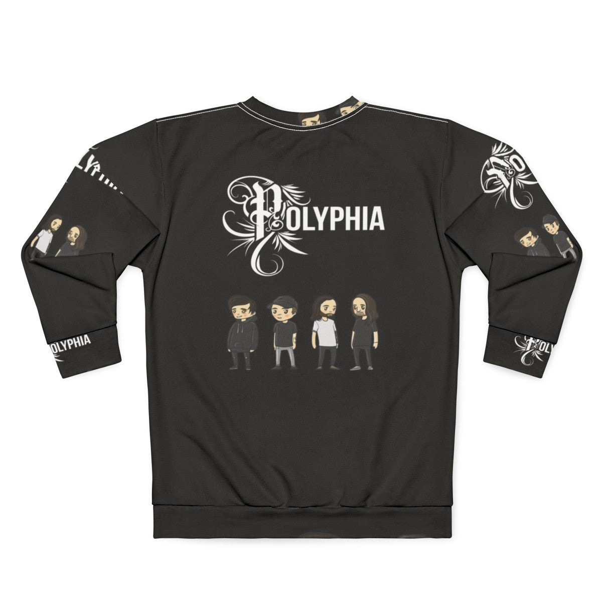 Polyphia Band Graphic Design Sweatshirt - Back