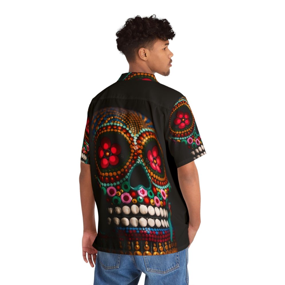 Day of the Dead Skull Hawaiian Shirt - People Back