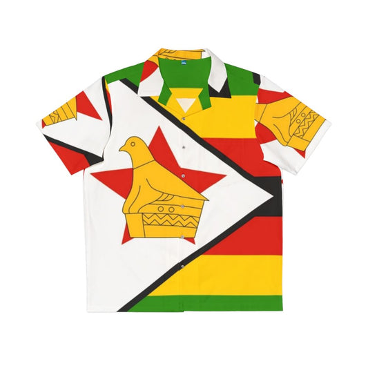 Zimbabwe Hawaiian Shirt with Vibrant African Flag Design