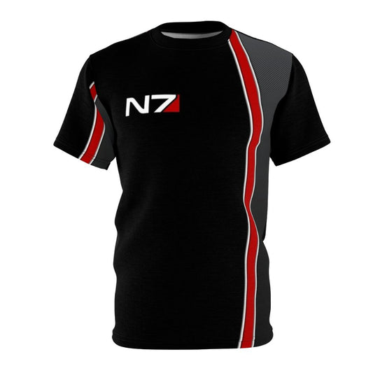 Mass Effect inspired N7 emblem design on a high-quality t-shirt