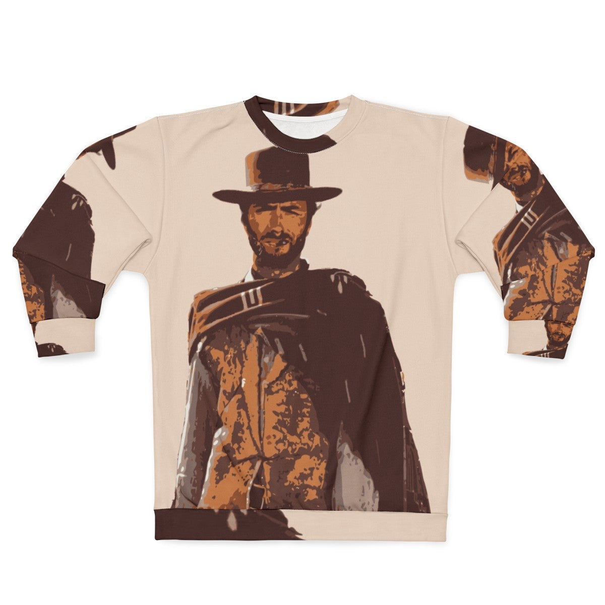 Clint Eastwood Sweatshirt, Iconic Actor Wearing Cowboy Hat