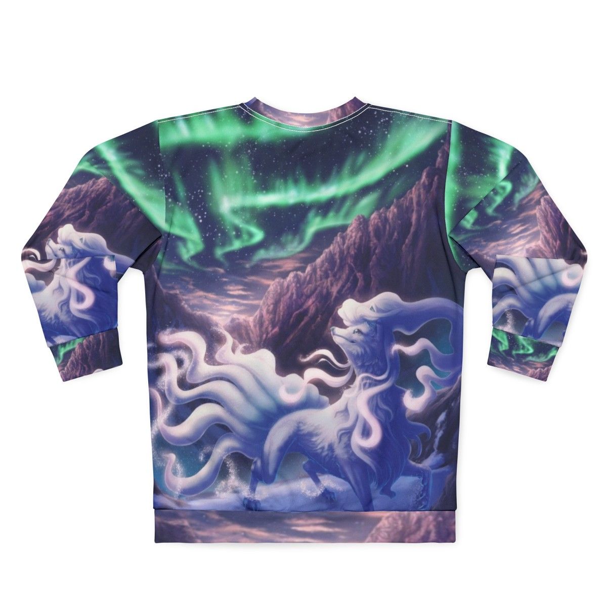 Alolan Ninetales Pokemon Sweatshirt - Back