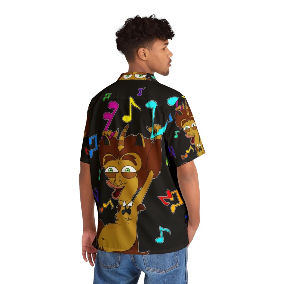 Big Mouth Maury Music Hawaiian Shirt 2 featuring the hormone monster from the Netflix comedy series - People Back