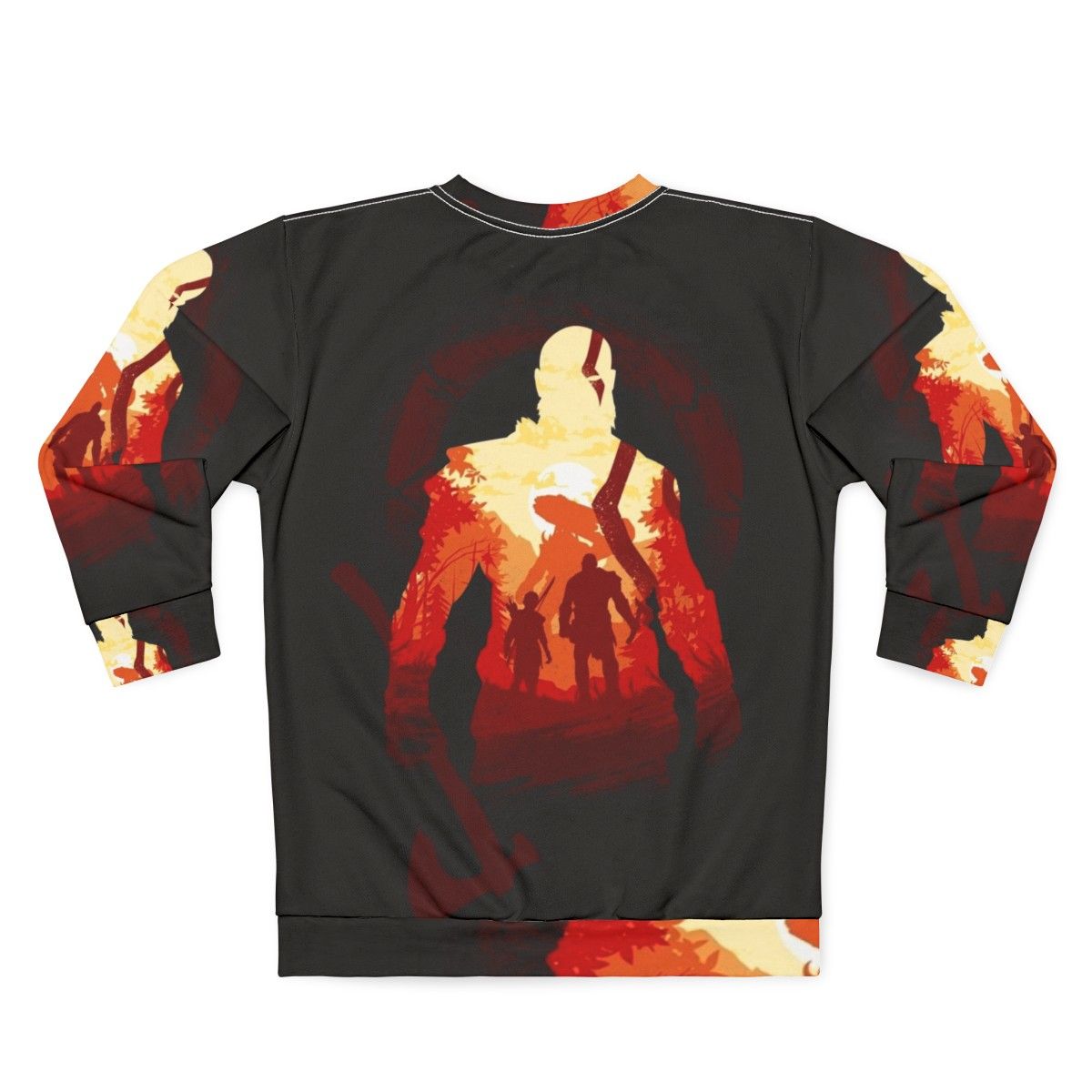 Adventure Of The Gods Sweatshirt featuring Kratos and Atreus from God of War - Back