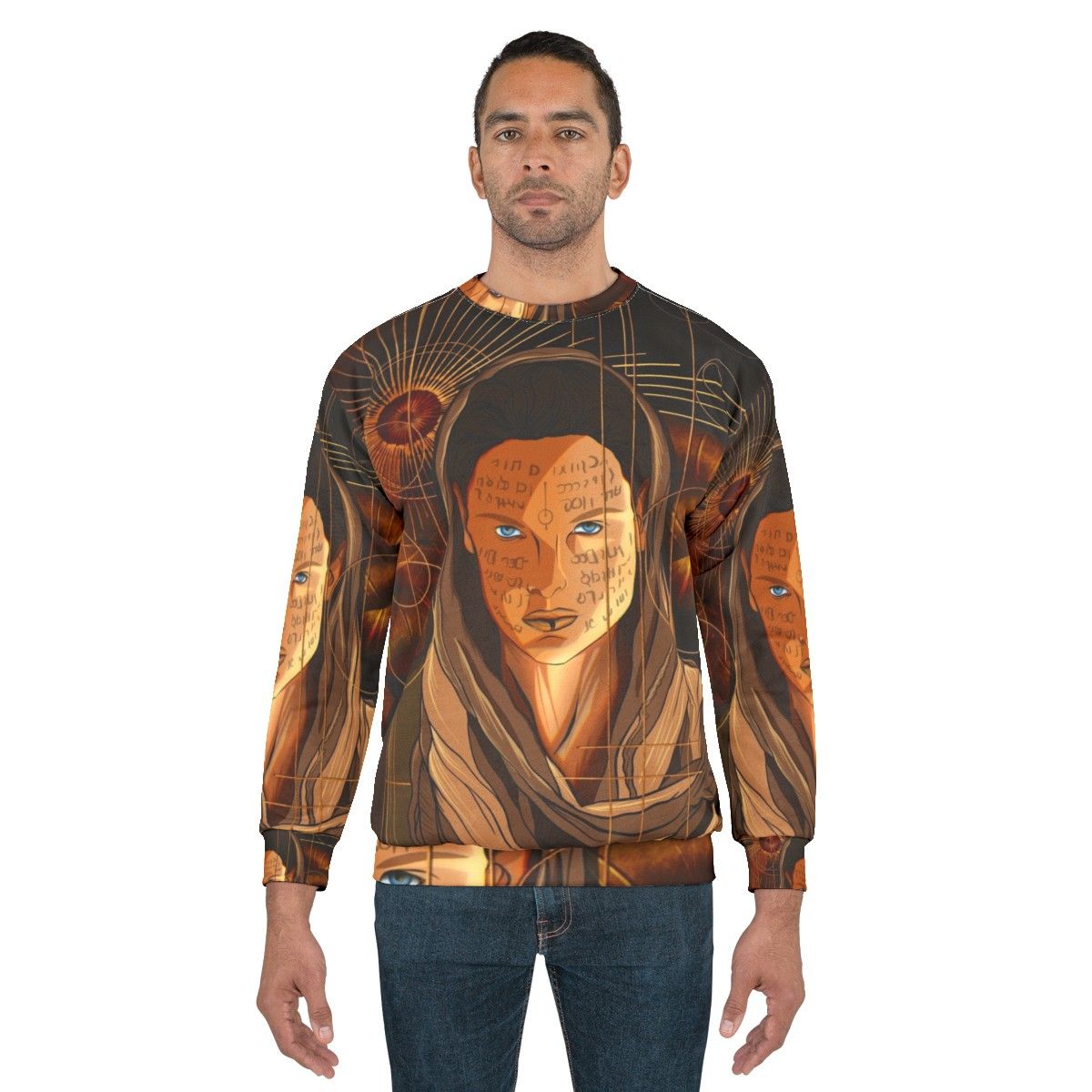 Dune Lady Jessica Sweatshirt with Sandworm and Spice - men