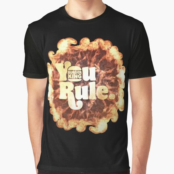 "YOU RULE" Burger King inspired graphic t-shirt with text and design