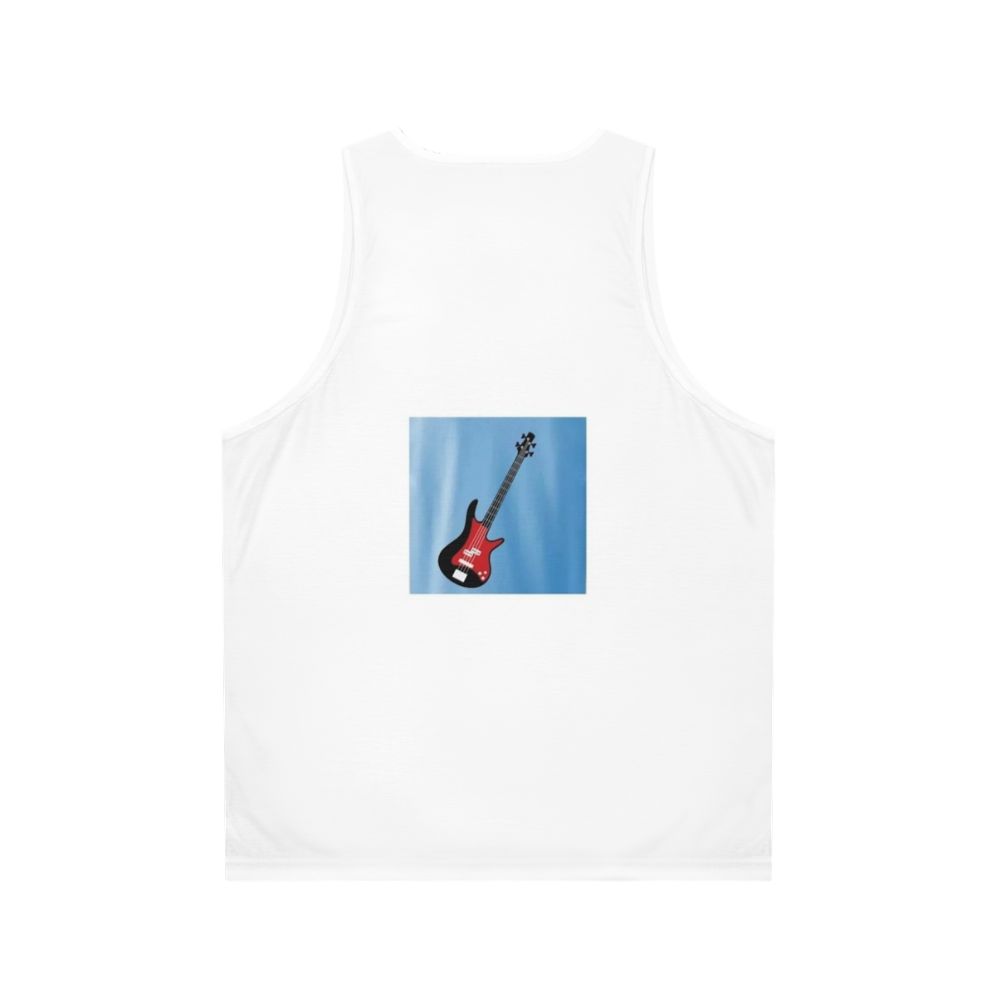 Music Unisex Tank Top with Guitar Graphic - Back